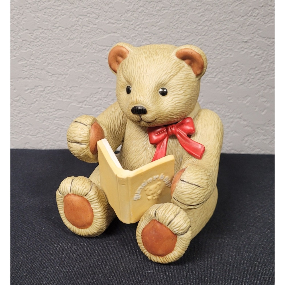 Vintage 1983–1984 Gunderbear by Gund Ceramic Teddy Bear Figurine